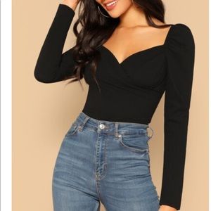 Long sleeve black top